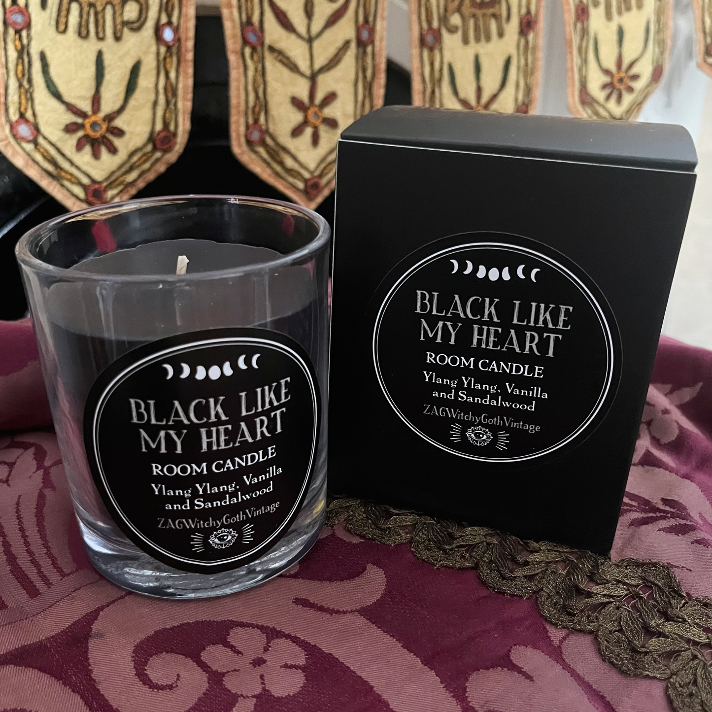 Black Like My Heart Room Candle