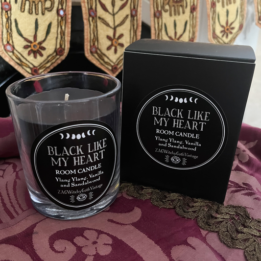 Black Like My Heart Room Candle