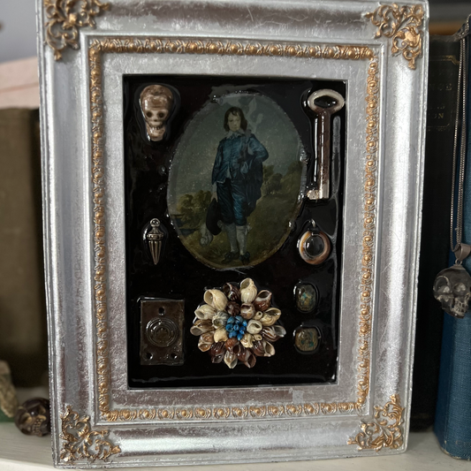 French Edwardian Goth Collage Frame