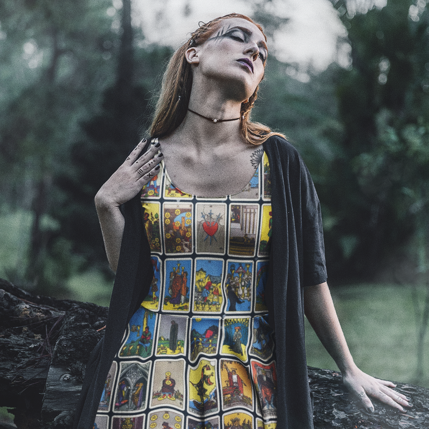 Rider-Waite Tarot All Over Print Skater Dress